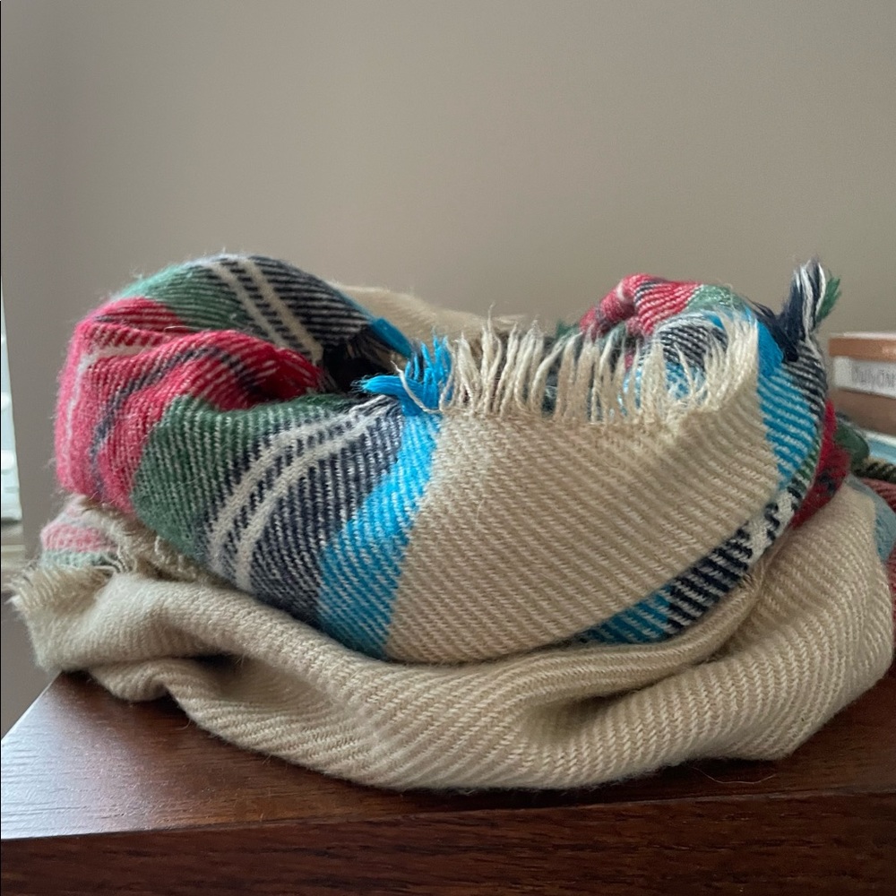 Nordstrom cozy plaid circle Infinity scarf